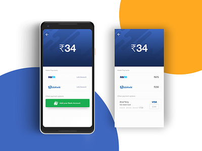 Payment Section - Mobile App app banks design mobile money payment payment section screen uiux wallets