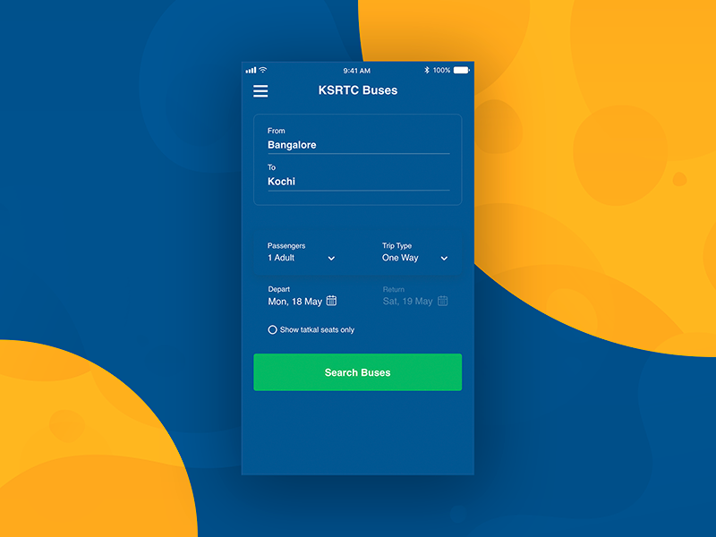 Bus booking app interface product ksrtc layout screen bus booking booking interface bus ticket uiux interfacedesign design