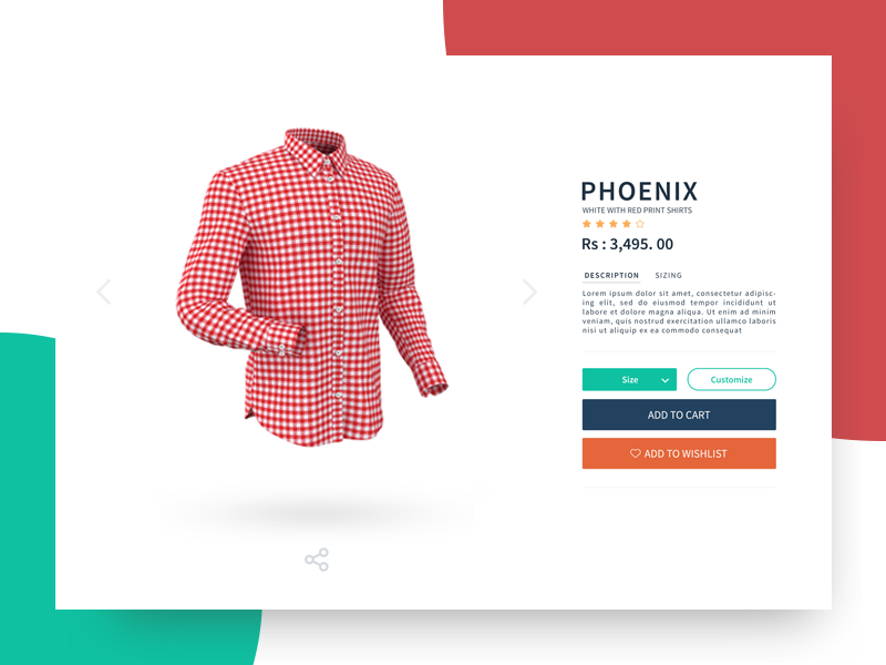 Product Detail Page redesign interface design webpage product page design ui app uxdesign uiux