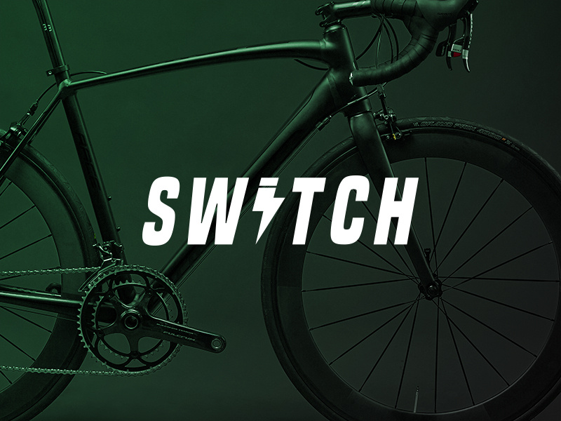 Switch - Logo flat design minimal typo branding design logo electric cycle brand
