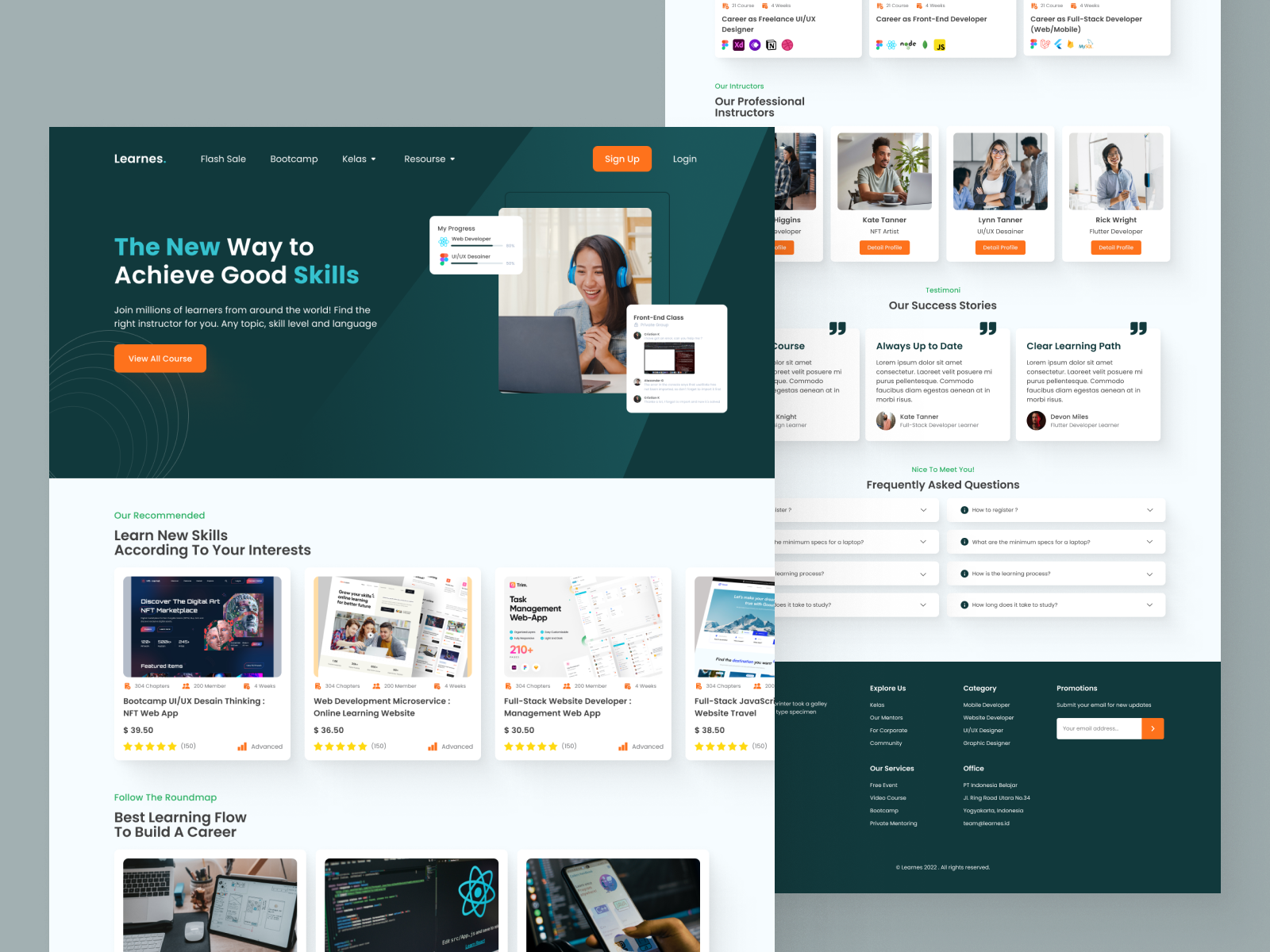 Landing Page - Learners by Calvin Alvito on Dribbble