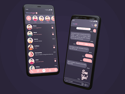 Story Messanger Mobile Design