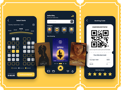 Cinema Booking Mobile Design