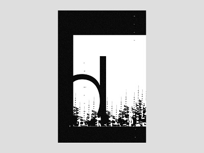 'd' | poster | day 22 black and white branding d dailytype exo exokim experimental type geometric graphic design helvetica minimal modern poster swiss design swiss style type type design typedaily typography typography poster