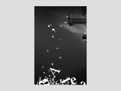 'Typogrinder' | day 29 abstract art blackandwhite brand identity branding daily type dark exokim experimental poster experimental type grinder minimal modern design poster swiss design type type design typographic typography typography art typography poster