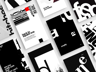 'For the Heck of' | Posters and Abstract Art | Pt. 1 abstract art abstract design black and white branding dailytype designchallenge exokim graphic design helvetica minimalism modern poster collection poster design swiss design swiss style type type design typography typography poster typographyposter
