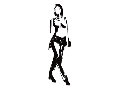 Gesture & figure drawing | 07 black and white brand identity brush digital art doodle drawing drawing challenge figure drawing gesture gesture drawing graphic design illustration minimal minimalist minimalistic nude quick sketch sketching stylized walking
