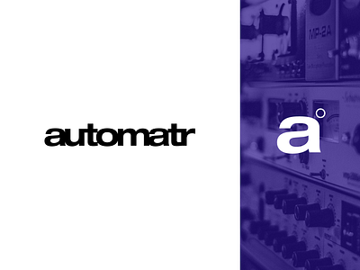 Automatr | electronic artist | logo design bold logo bold wordmark dance club edm electronic electronic music house music logo design modern logo modern wordmark modular modular synth rave swiss style synth techno trance typography visual identity wordmark