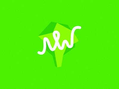 Vegan blog logo mark - Nikolai Weidner (NW)