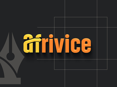 afrivice1m branding design flat graphic design icon illustrator logo minimal typography vector