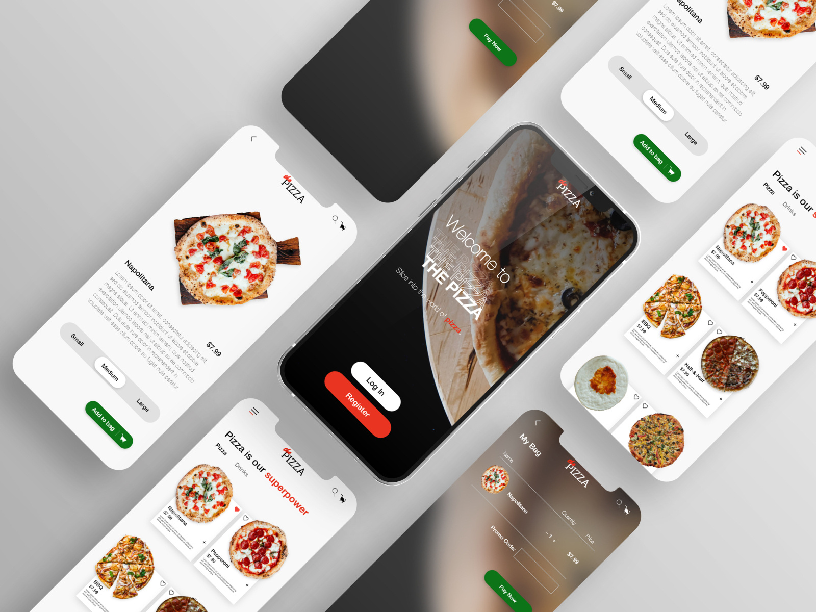 Pizza App by Bojana Dimitrova on Dribbble
