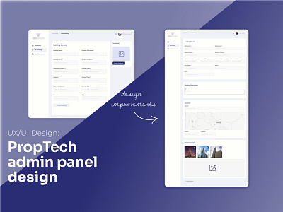 PropTech Admin Panel Design design minimal proptech ui uiux uiuxdesign user experience user interface