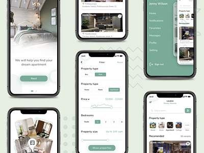 Real Estate Property Finder Mobile App UX/UI Design 2 apartment apartments app design home house mobile app real estate realestate rent rental sell ui ux uxui