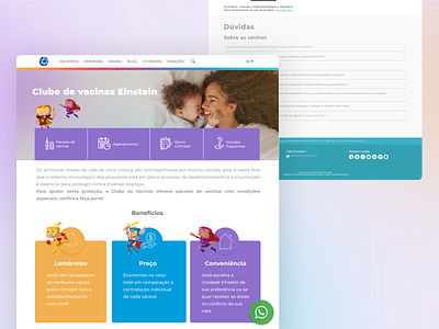 Landing page clube de vacinas landingpage ui ux website