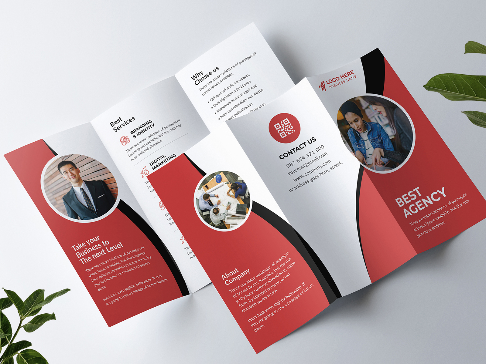 Tri-Fold Brochure by Pixelpick on Dribbble