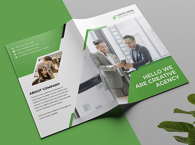 Bifold Brochure Template advertising advertising brochure bifold bifold brochure bifold brochure design brochure design brochure template clean company profile corporate brochure design flyer free minimal pixelpick print ready print template