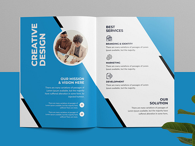 Bi-Fold Brochure Template advertising advertising brochure bifold bifold brochure bifold brochure design bifold template brochure brochure design brochure template clean brochure company profile corporate brochure flyer free bifold print ready template templatedesign trifold