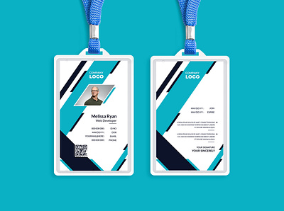 Multipurpose Business ID Card abstract business card businesscard card card design clean corporate id card design employer id card id card design id card template identity job modern office office id card personal card print ready template