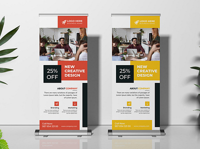 Corporate Roll Up Banner ad ads banner banner ads banners business rollup corporate flyer corporate rollup design flyer idea poster redesign roll roll up banner rollup rollup banner rollup design