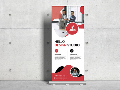 Corporate Roll Up Banner adobe ads adsense agency rollup business rollup clean corporate flyer corporate rollup minimal new poster posters psd roll rollup rollup banner rollup design rollup template