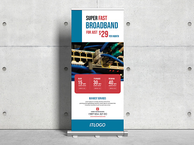 Internet Broadband Roll-up Banner