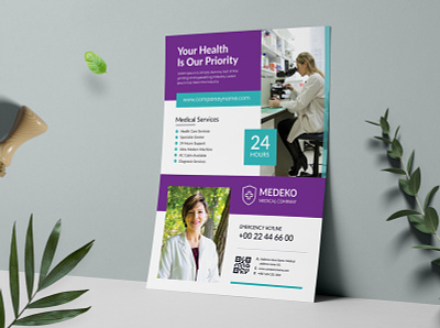 Doctor & Medical Flyers Template adstract flyer care clinic doctor flyer doctor flyer design family doctor hospital flyer magazine medical medical flyer medical flyer template medicine multipurpose nurse patient print ready promotion promotion design surgery template