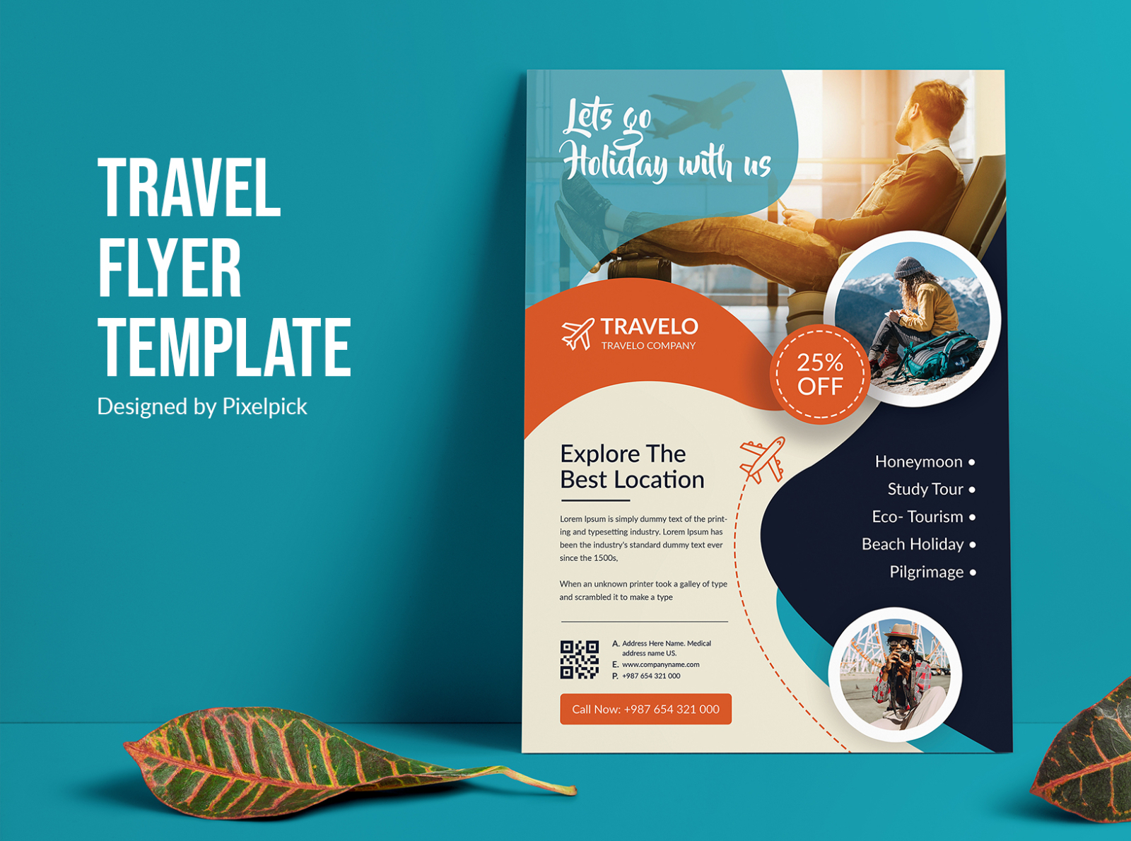 Travel Flyer Template by Team Pixelpick on Dribbble With Tour Flyer Template