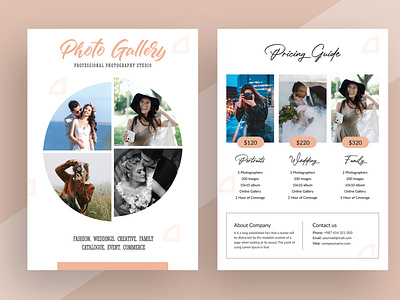 Photography Pricing Guide Flyer banner business clean corporate corporate flyer flyer flyer template photography photography flyer photography flyer design photography pricing photography pricing flyer pixelpick pricing guide print design print ready