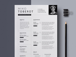 Resume by Pixelpick on Dribbble