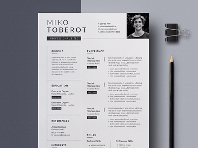 Resume clean cv cv template free cv free resume job minimal new offer print template resume resume design resume template sale template white word resume