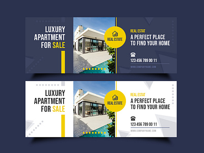 Real Estate Facebook Cover Template