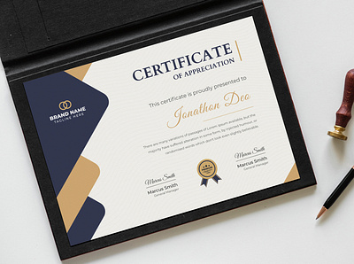 Certificate Template fashion clean certificate