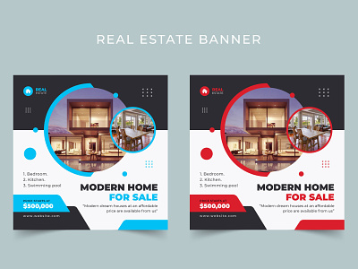 Free Real Estate Instagram Banner Design