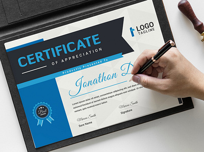 Modern Certificate Template marketing