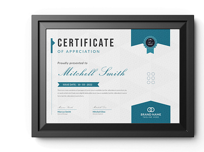 Certificate Template fashion clean certificate