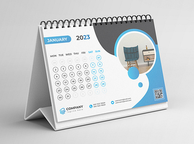 Desk Calendar Template 2023 corporate