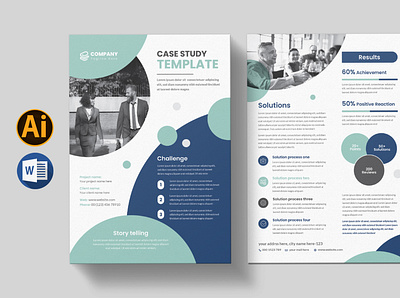 Case Study Flyer Template booklet