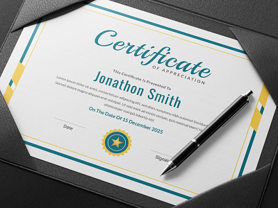 Certificate Template corporate certificates