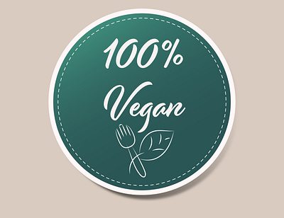 vegan app art branding design food graphic design icon minimal sticker vector vegan