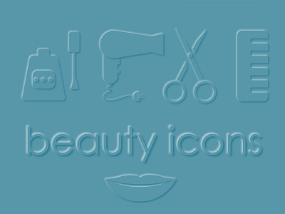 beauty icons art beauty product beauty salon branding design icon icon set icons minimal neomorphism vector