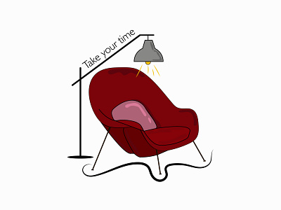 take your time art chair chair design design furniture graphic design icon sticker