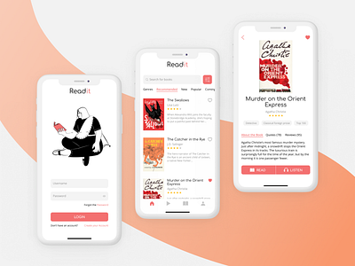 App concept for reading | UI Design