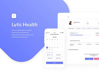 Web and Mobile Health analytics apps animation app design ui ux website