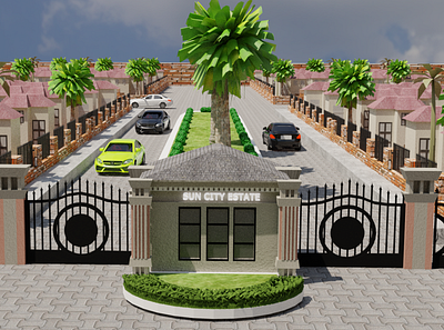 Small estate design 3d 3d architectural design 3d modeler 3d modeling 3d render 3d rendering