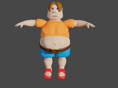 Character modelling (chubby male)