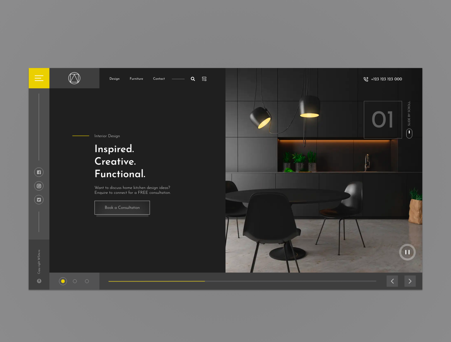 Architecture Webpage Concept by WSite on Dribbble