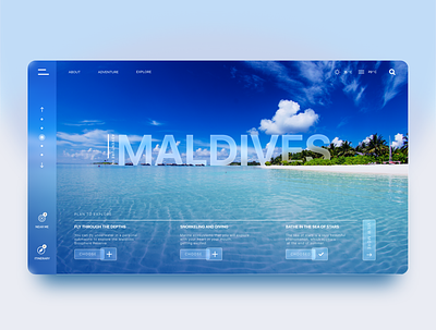 Travel Landing Page Design site design travel site design ui design web design