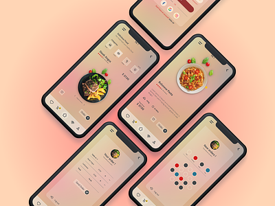 Order Food Mobile App UI UX Design food menu design food order mobile app design restaurant app design ui design ui mobile ui ux