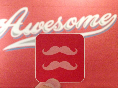 We Mustache for Equality awesome equality moustache mustache physical red sticker stickers