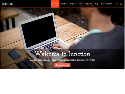 Python Junction Home page junction landing page python